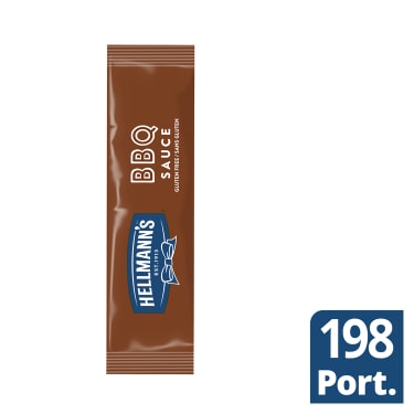 Hellmann's BBQ Sauce Sachets 198x10ml - BBQ is one of the 8 variants that make up 99% of sachet market value sales2, making it a key component of a full sachet range